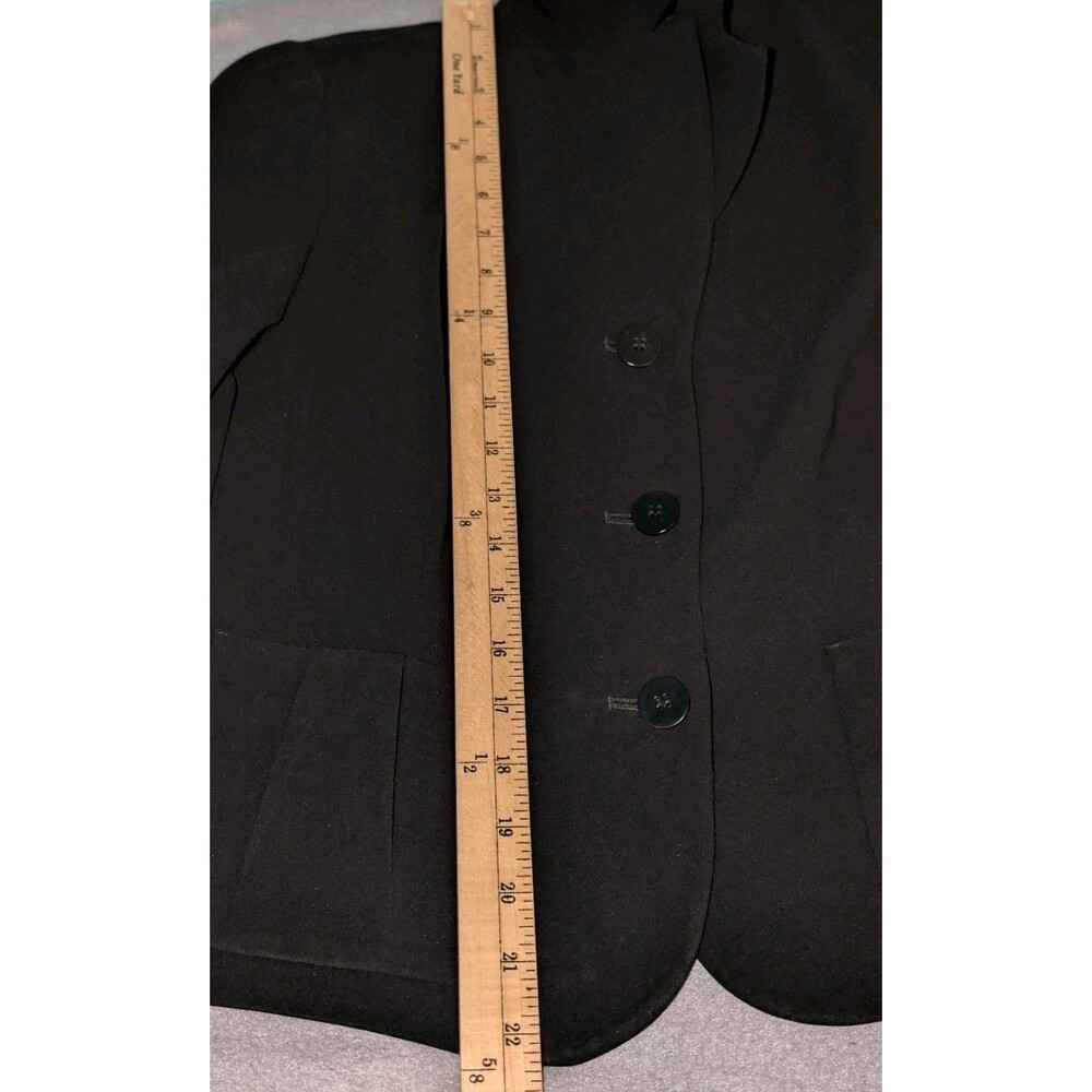 Talbots Womens 6 Petite 6P Black Cropped Blazer Jacket Tailored + Skirt SET OF 2 - Picture 16 of 16